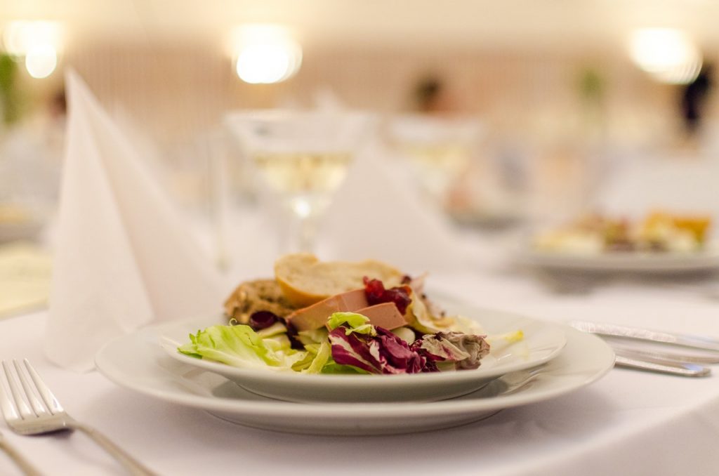 A plate of healthy food choices