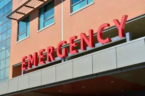Hospital emergency signage