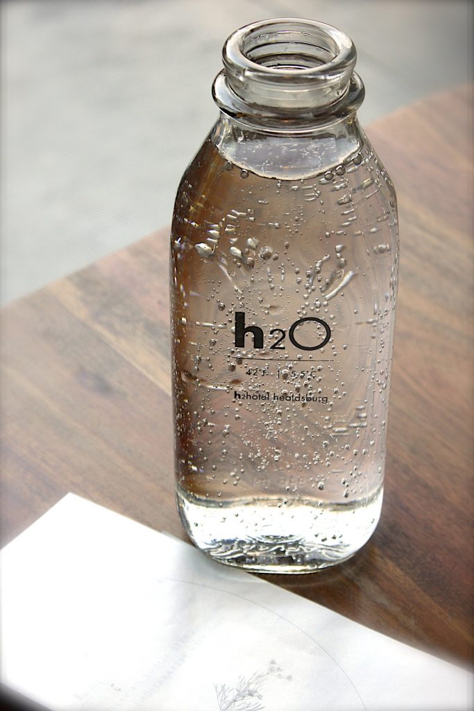 A bottle of drinking water