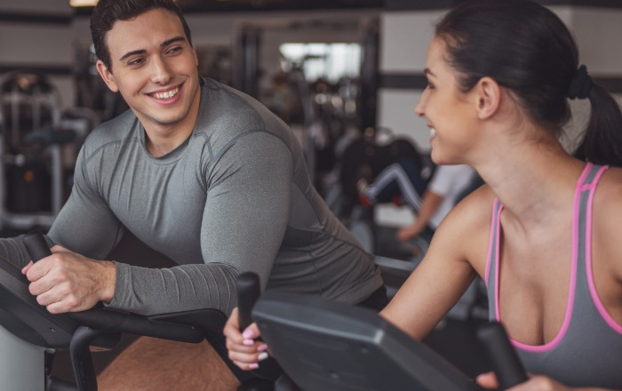 couple in gym